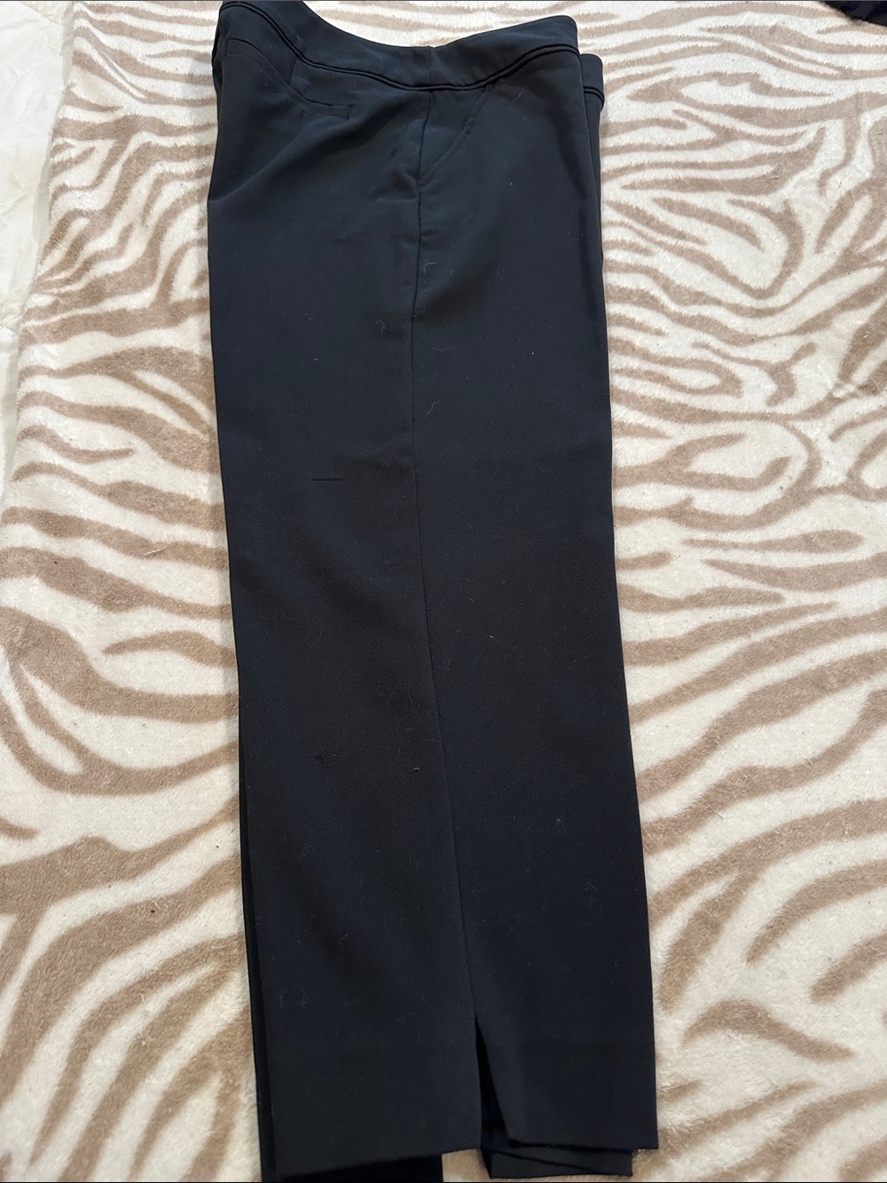Black Women's Straight Ankle Slacks for any occasions. Classic wear.